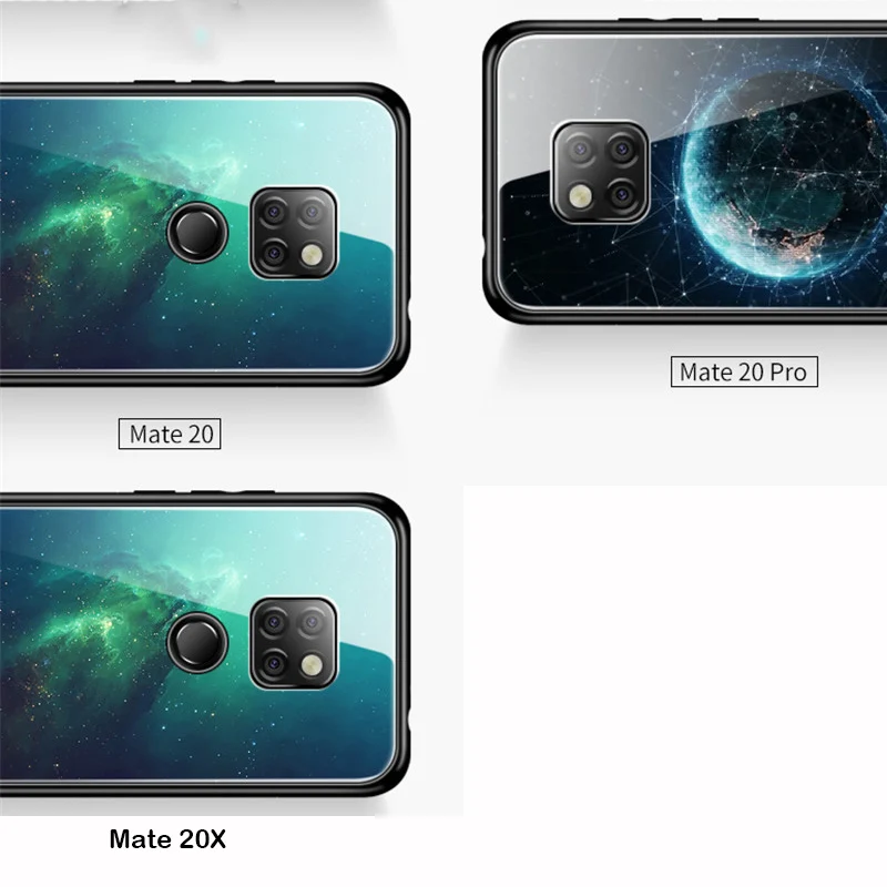 Стеклянный чехол Aixuan для Huawei Mate 20 Pro 20X с рисунком из закаленного стекла