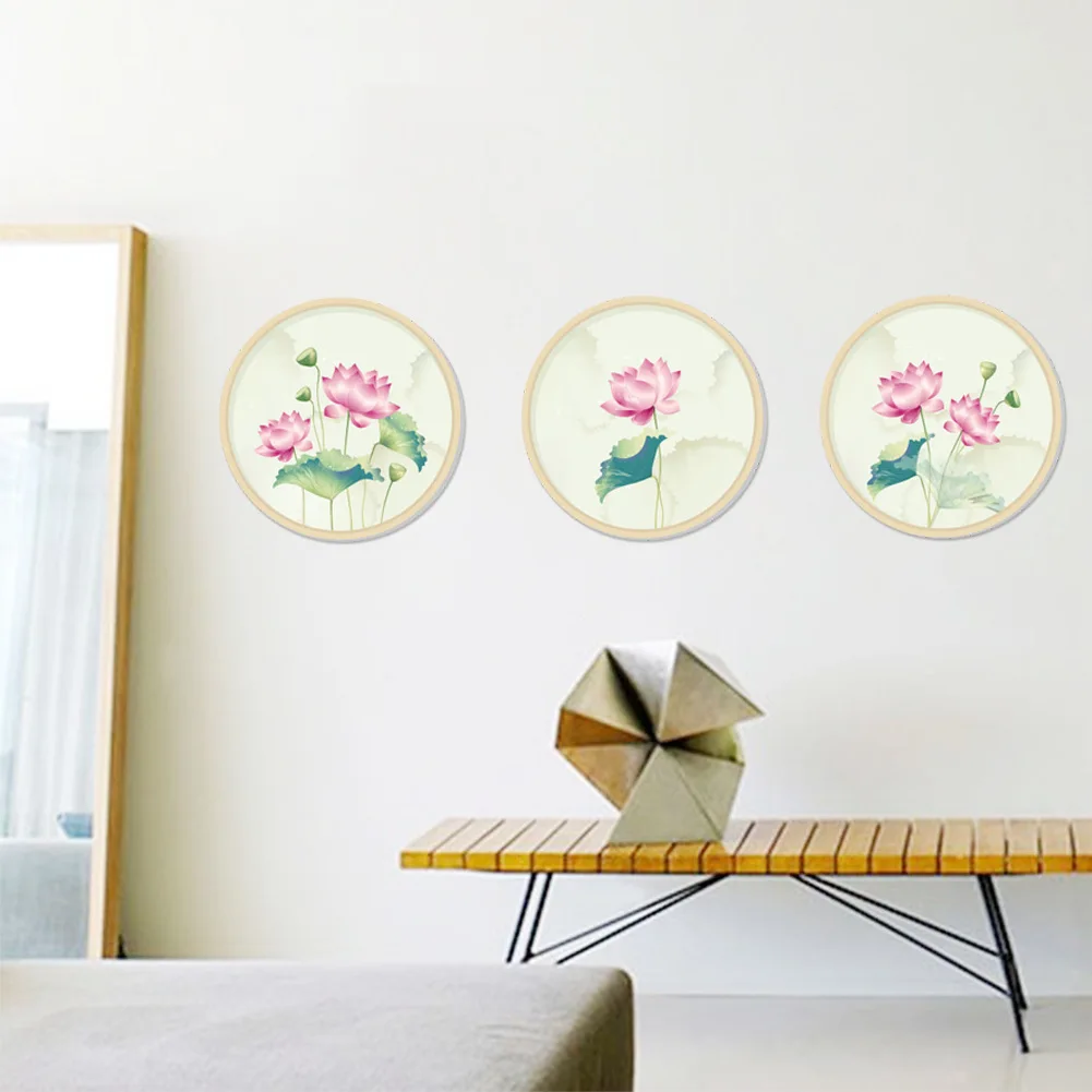 Новый красивый Лотос цветы наклейки на стену домашний декор для гостиной спальни