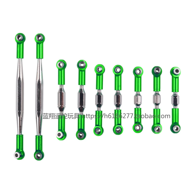 

Wltoys 12428 12428-A 12428-B 12428-C 12423 Feiyue FY-03 RC Car Upgrade Spare parts Upgraded metal adjustable rod 9pcs
