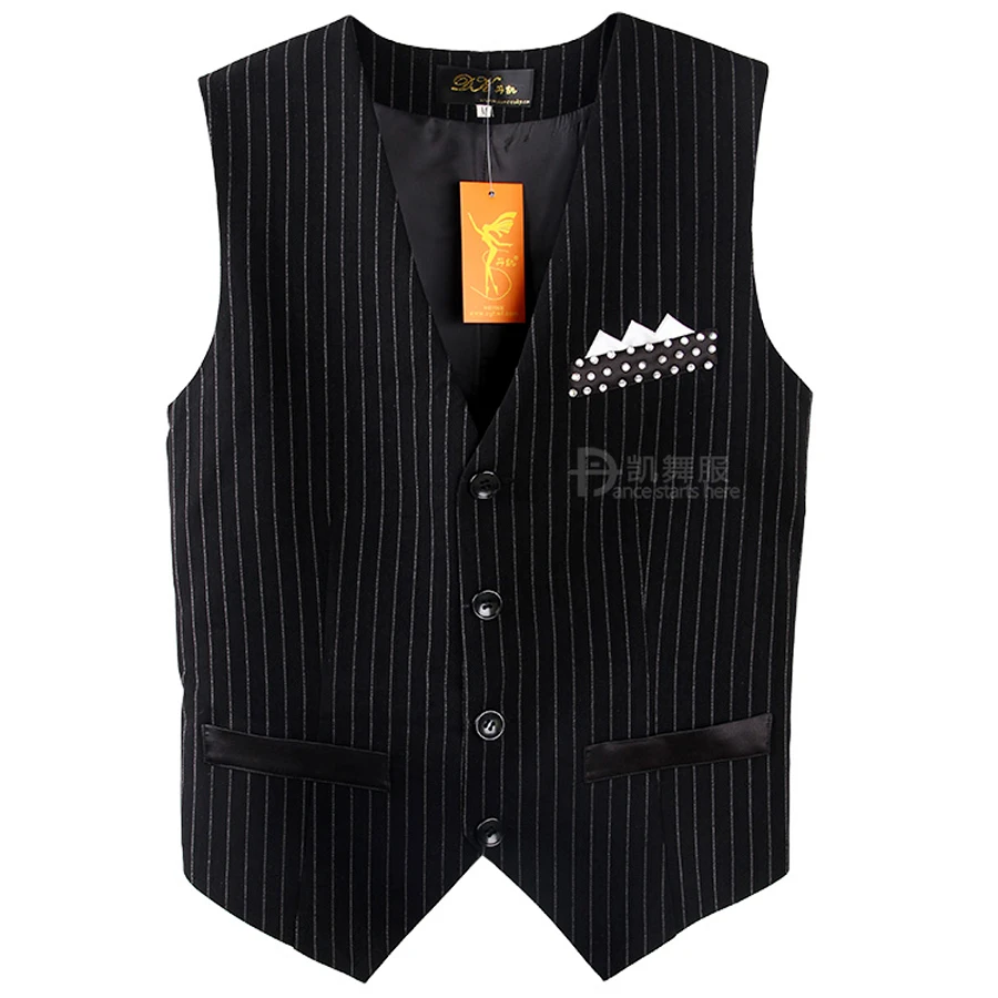 Мужская рубашка для бальных танцев черный топ треугольный жилет одежда