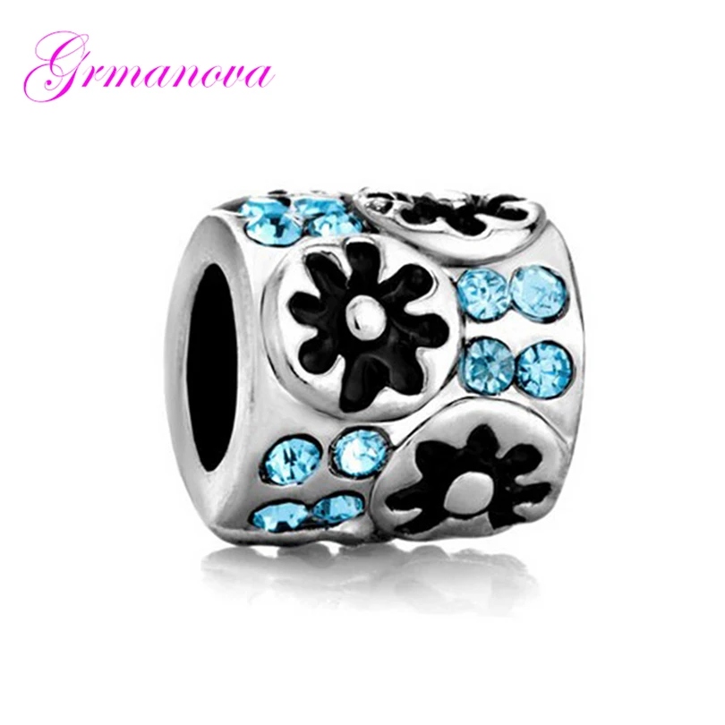 Синие подвески в виде бусин европейском и американском стиле оригинальный