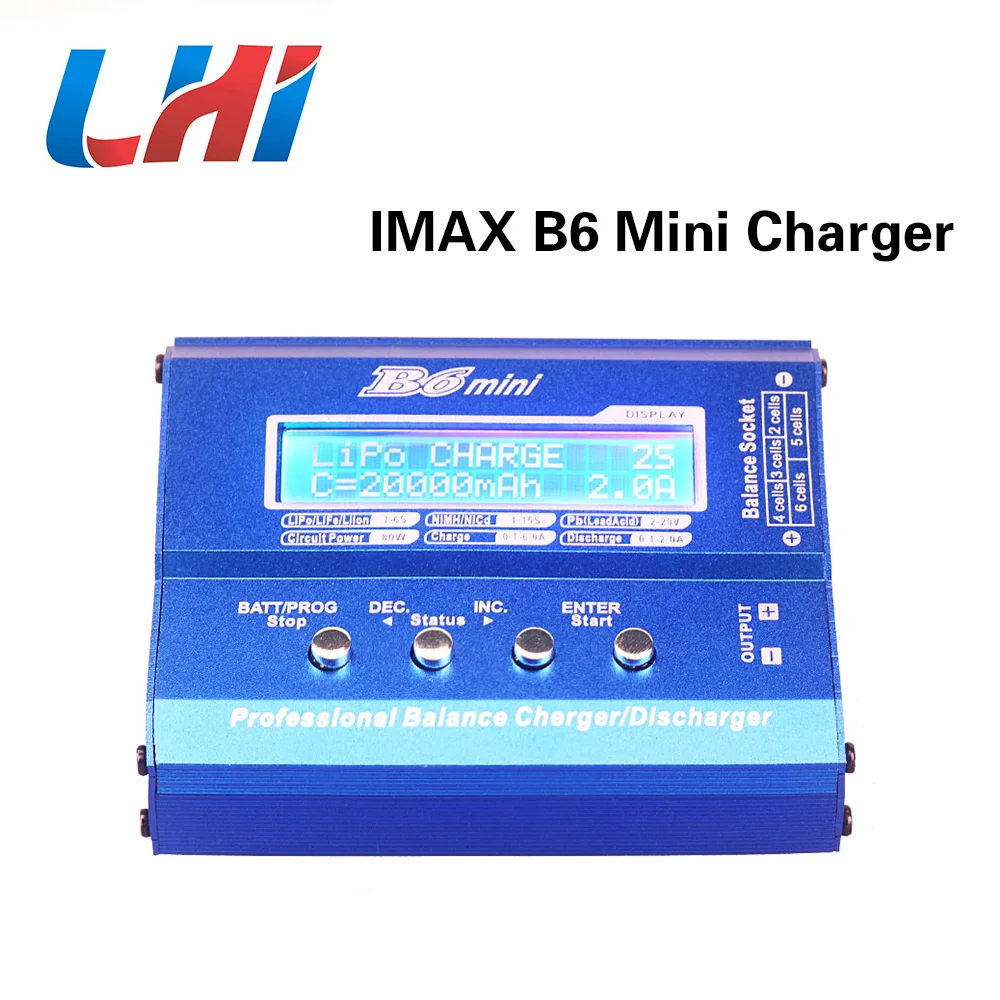 IMAX B6 mini 60 Вт Зарядное устройство для радиоуправляемого вертолета автомобиля NiMh Ni