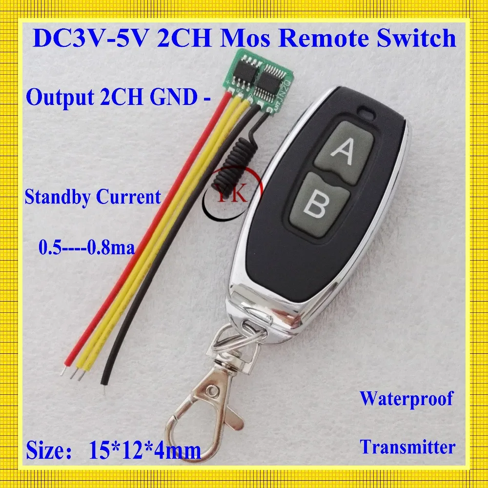 Mos Бесконтактный дистанционный переключатель постоянного тока 3 в 5 2 канала Выход