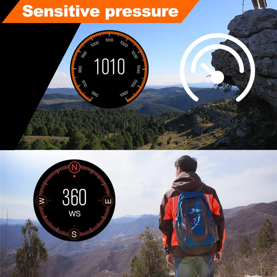 Roadtec PW202 GPS Smart Watch With Camera Bluetooth Smartwatch Altimeter Barometer Compass Support Sim Card Heart Rate | Электроника