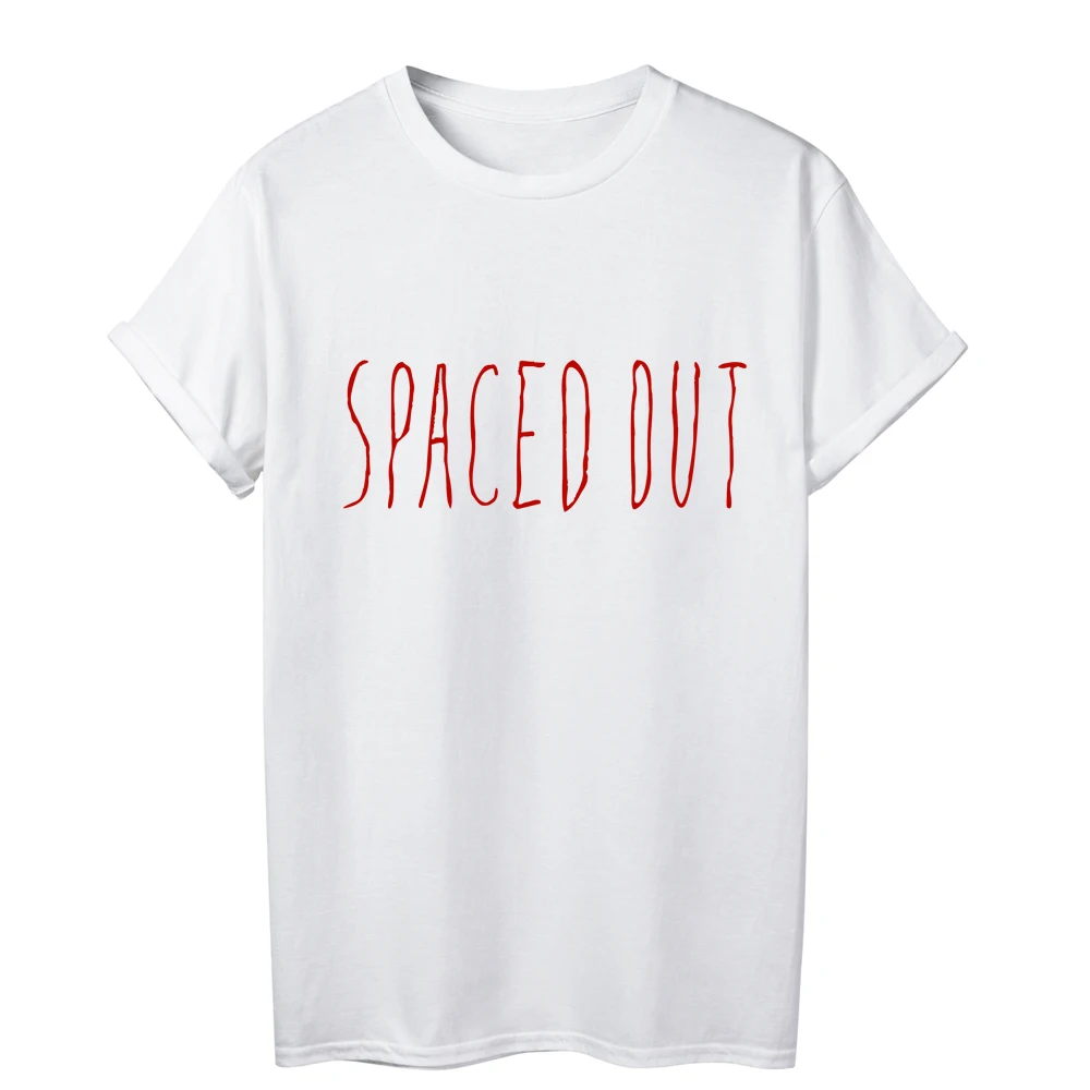 Женская свободная футболка с коротким рукавом принтом | одежда