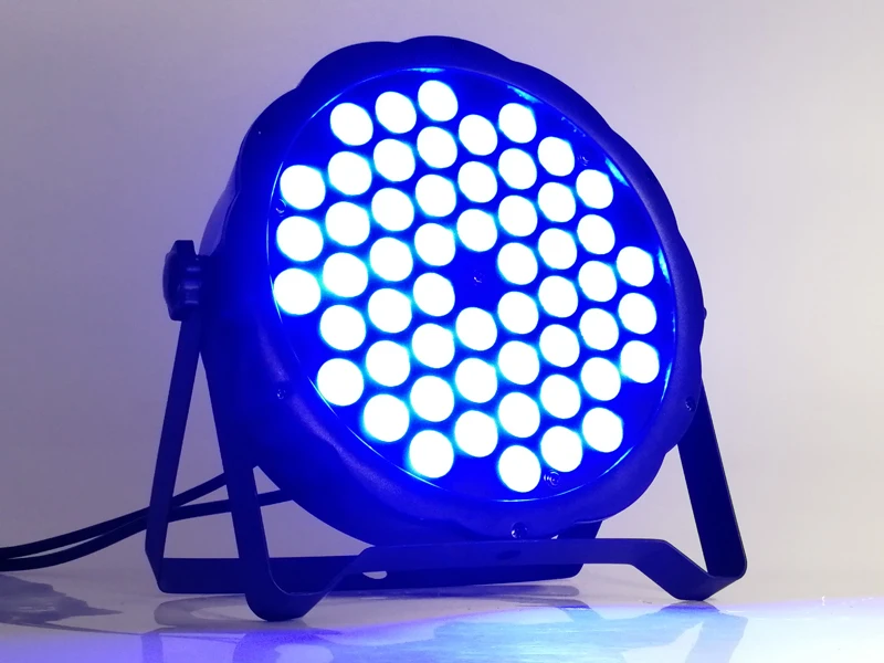 4 шт./54x3 Вт RGB 3в1 СВЕТОДИОДНЫЕ полноцветные par огни dmx512 плоские профессиональное