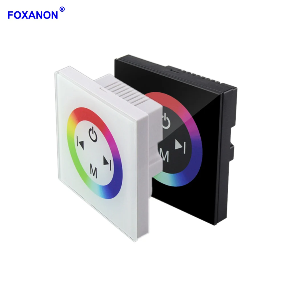 Foxanon 86 Тип настенный LED RGB контроллер Сенсорная панель DC12-24 V 4A * 4CH для 5050 3528 полосы