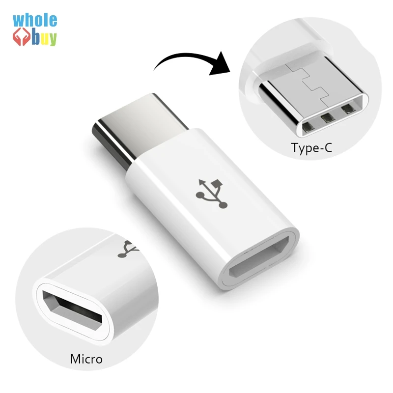 

Адаптер Type C «папа»-Micro USB «мама», 300 шт./лот