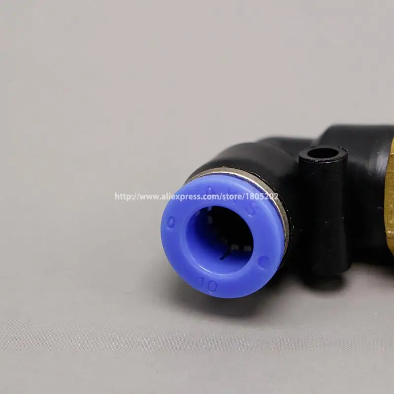 

10Pcs/lot PL10-04 Pneumatic Fitting L Series 1/2" (DN15) Male Thread Quick Connector to 10mm PU Tube