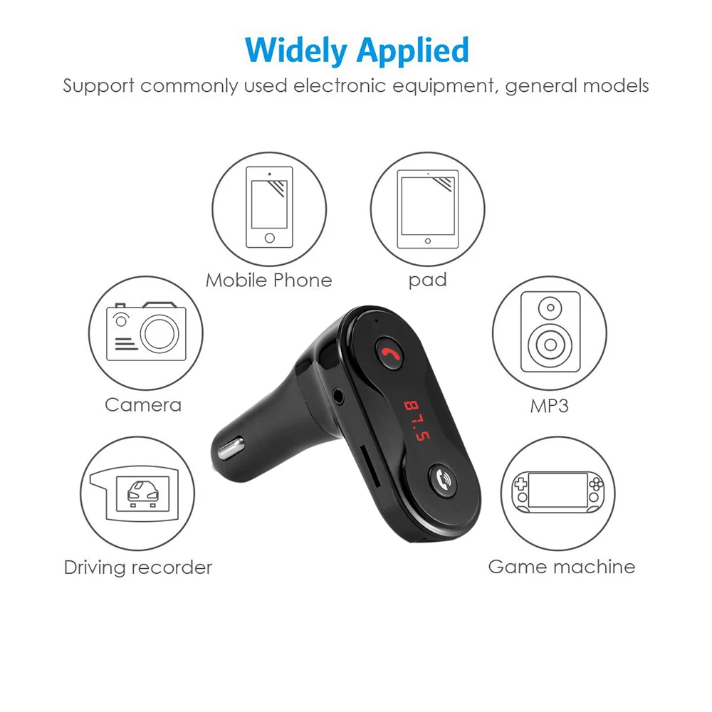 Беспроводной fm передатчик модулятор Bluetooth автомобильный комплект с USB