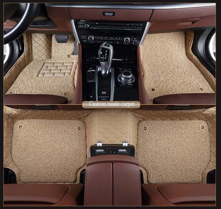 Двухслойные автомобильные коврики AA для Volvo C30 S40 S60L V40 V60 XC60 XC90 Стайлинг автомобиля