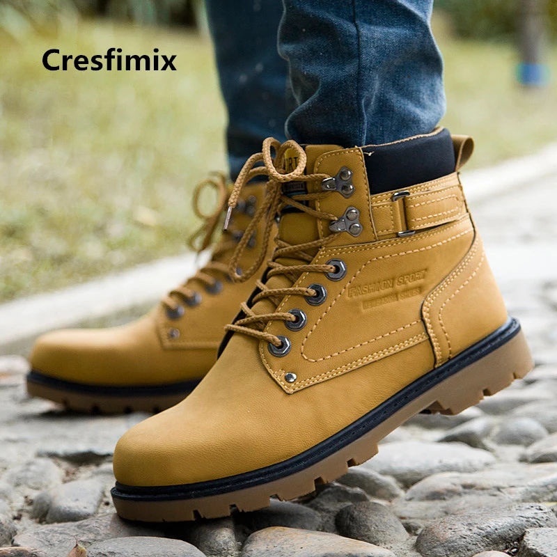 Мужские модные удобные туфли Cresfimix на шнуровке мужские крутые осенне зимние