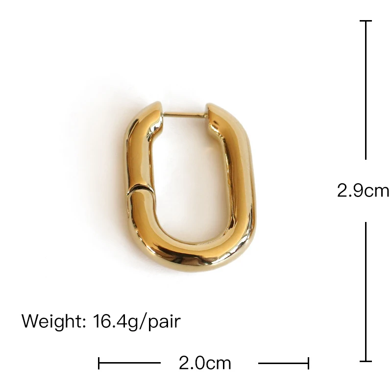 GWACC минималистичные висячие серьги в форме замка для женщин INS винтажные большие