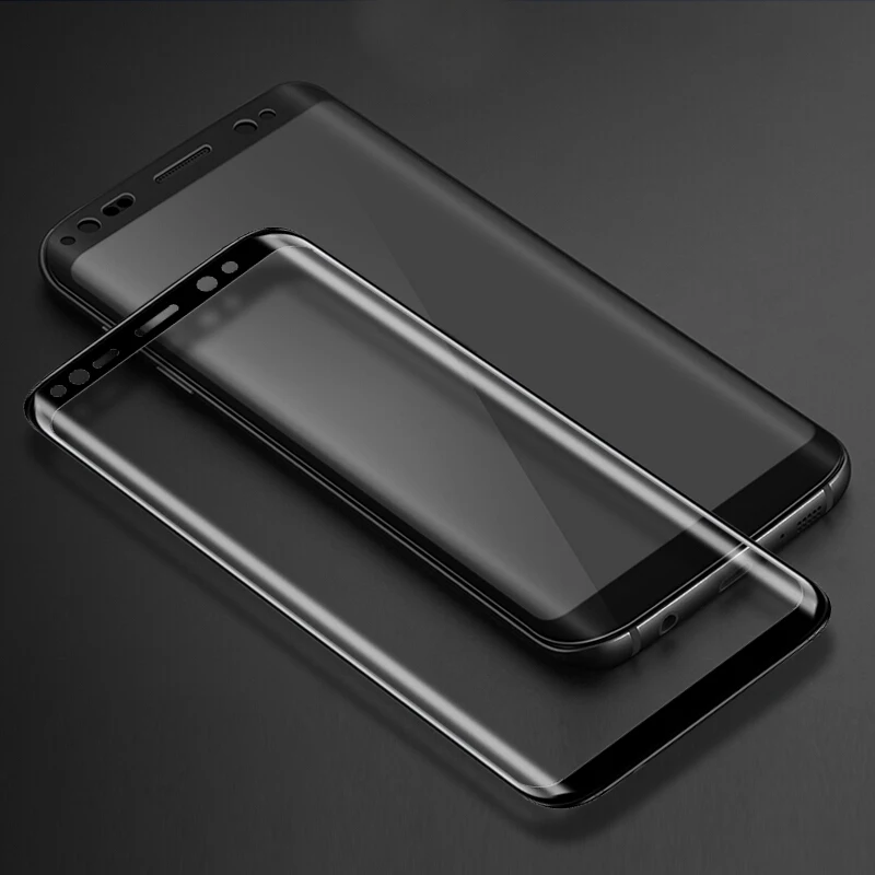 3D изогнутое прозрачное закаленное стекло для защиты экрана Samsung S8 Plus Note 8|Защитные