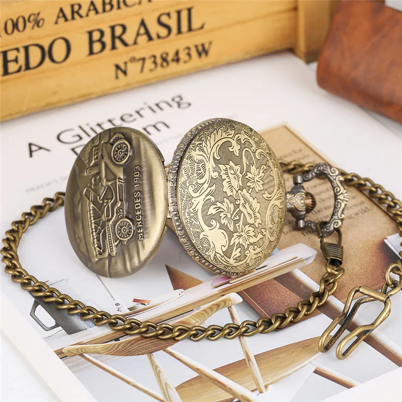 Уникальные паровые карманные часы Sedan с рисунком для мужчин кварцевые большим