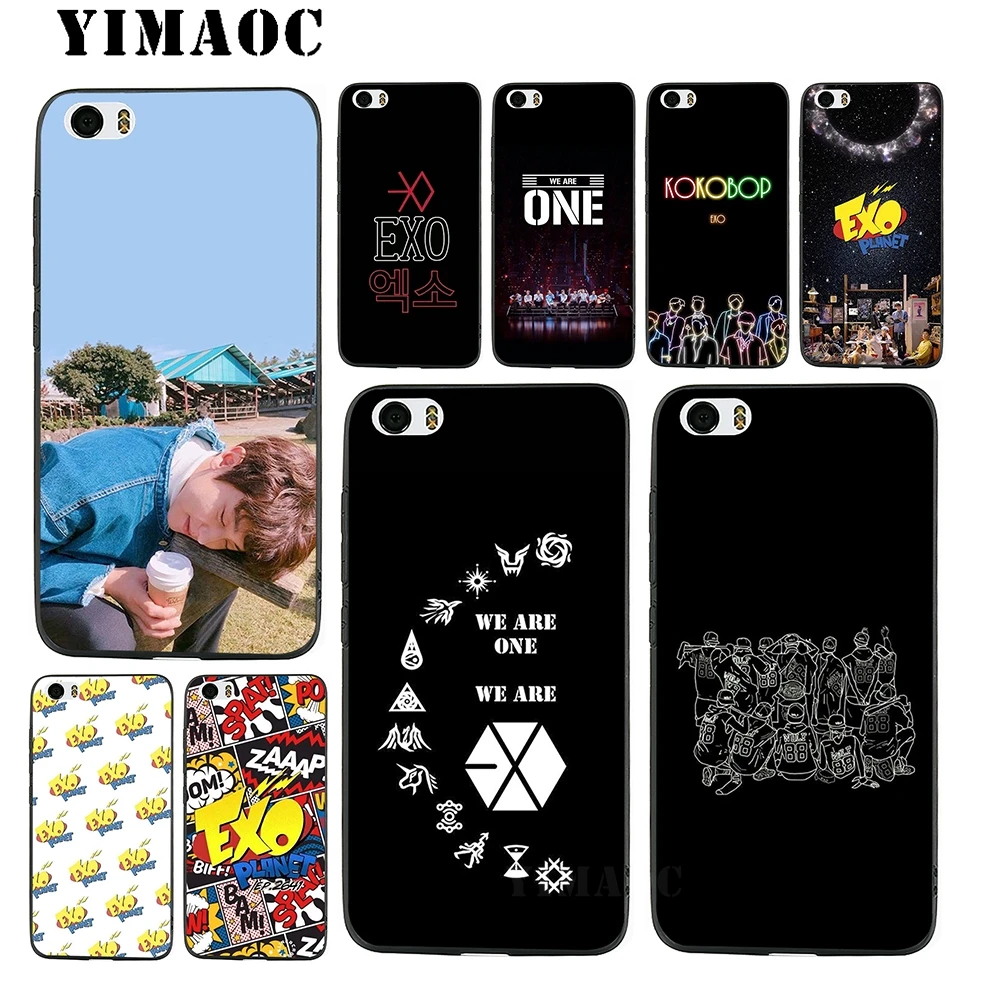 YIMAOC Exo Bands K Pop Soft Silicone Case for Xiaomi Redmi 6 Note 4X 4A 5A 5 Plus MiA1 A2 Pro Lite Mi 8 A1 |