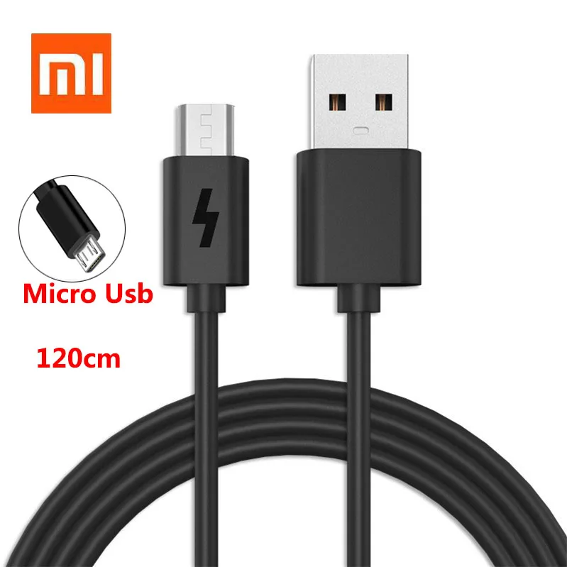 Кабель для зарядки Xiaomi оригинальный USB Type A Micro 120см|Кабели мобильных телефонов| |