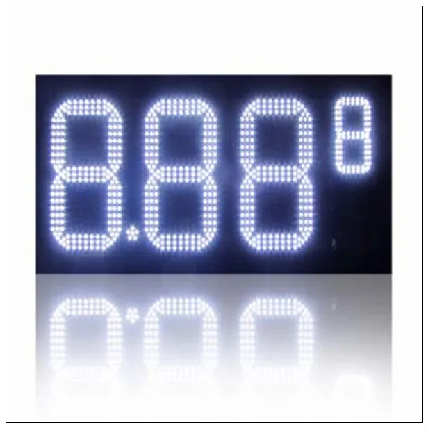 7 сегментов масла/газа топлива/дизель зеленый 12 " 8,889/10 цифровых цифр led газ/масло/АЗС Цена дисплей вывеска экран