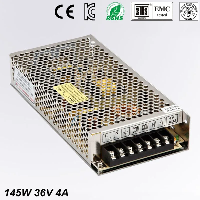 

Universal Switch power suply 36V DC 4A 145W Led Driver Unit Led Transformer 220v 110v AC To DC Fonte 36V For CNC CCTV