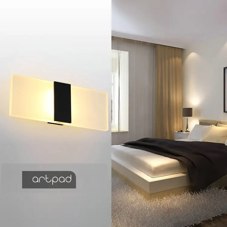 Artpad Modern 6W 10W Led Aluminium Wall Light Art Indoor 110V 220V lights Hallway Bedside Balcony Stairway Corridor Lamps | Лампы и