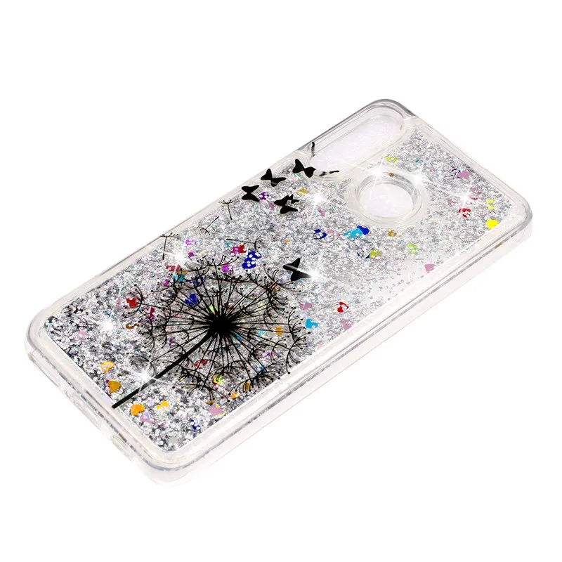 Чехол для huawei P30 Lite ProtectiveShell блеск Shine зыбучие пески течет жидкость противоударный