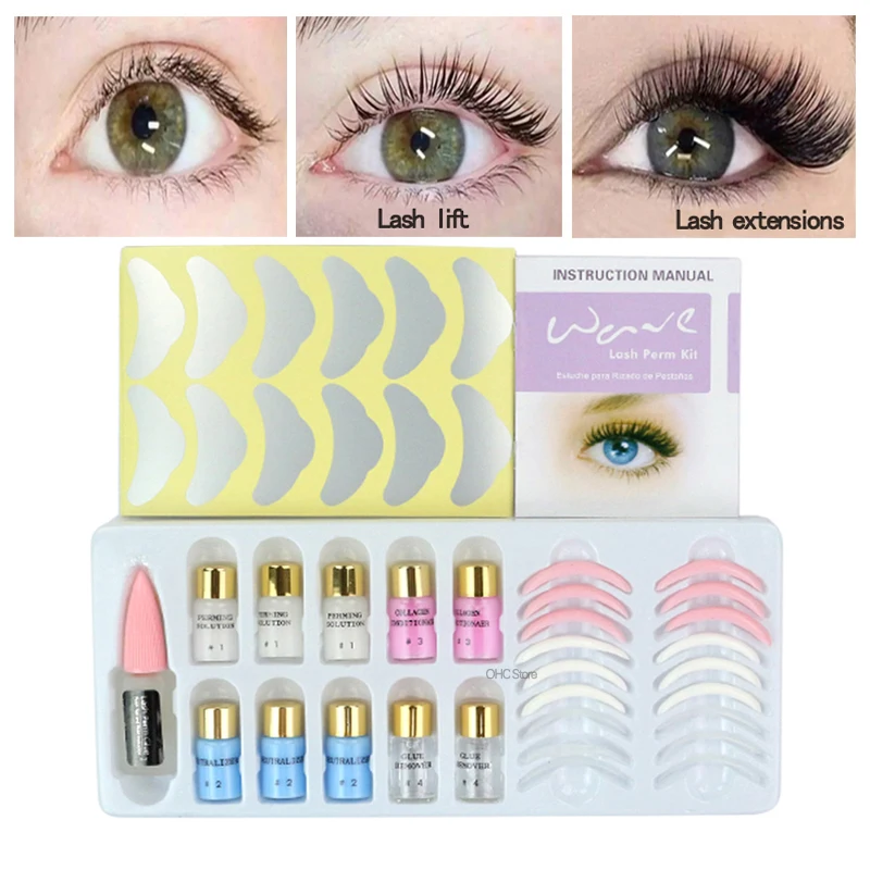 Lash лифт для наращивания ресниц Набор подъема набор завивки с стержни клей
