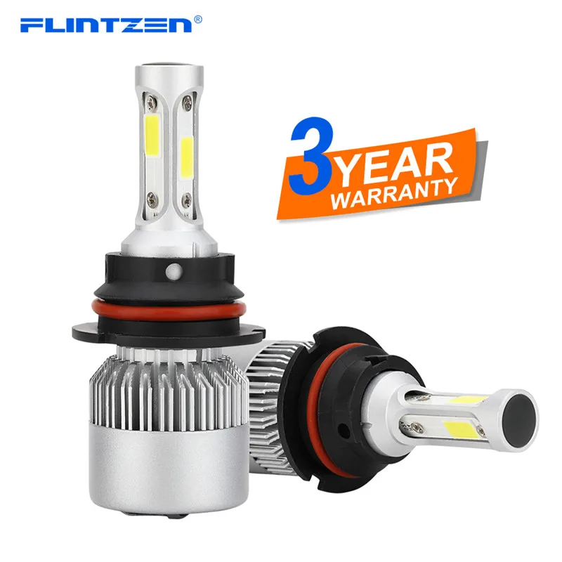 Комплект светодиодных автомобильных фар Flintzen 2 шт. H7 светодиодный H4 HB3 H11 H1 9005 H3 6000