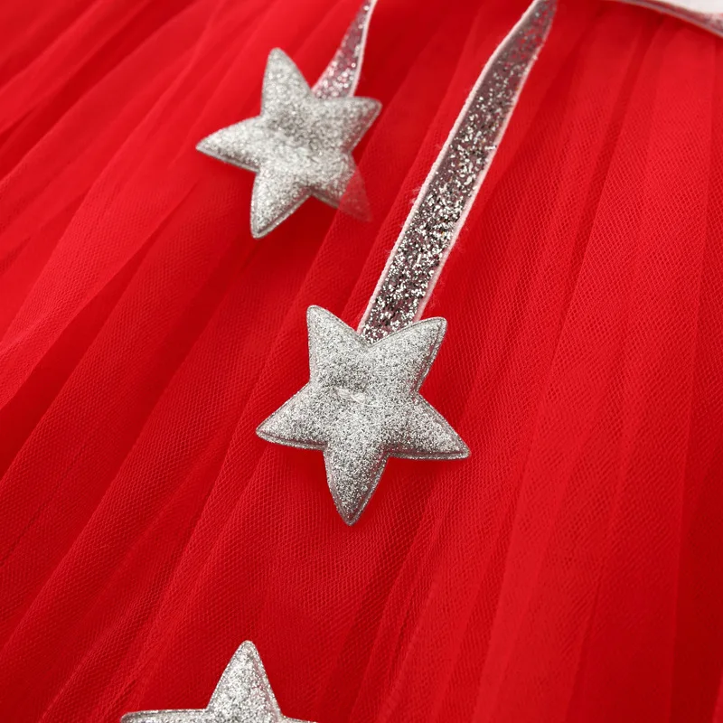 Spring Baby Girls Dresses Star Belt Girl Tutu Dress Long Sleeve Infant Kids Princess Toddler Fancy Vestidos | Детская одежда и