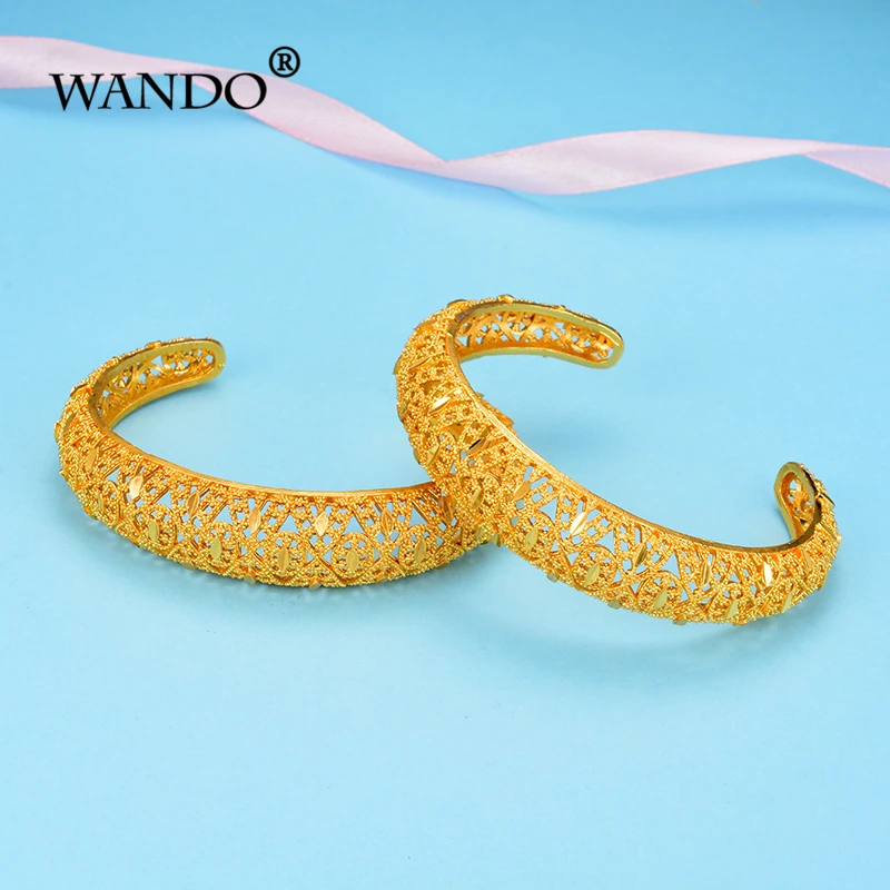 WANDO бренд Индия Африка Эфиопия золотой цвет ювелирное изделие новейший полый