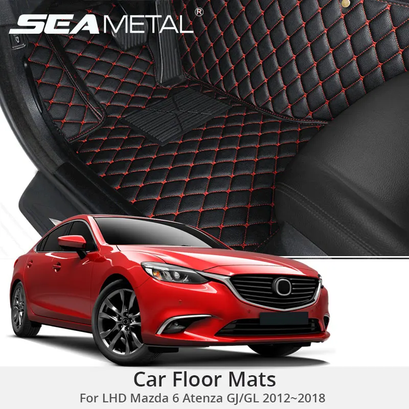 Для LHD Mazda 6 GJ GL 2018 2017 2016 2015 2014 автомобильные коврики на заказ для салона автомобиля