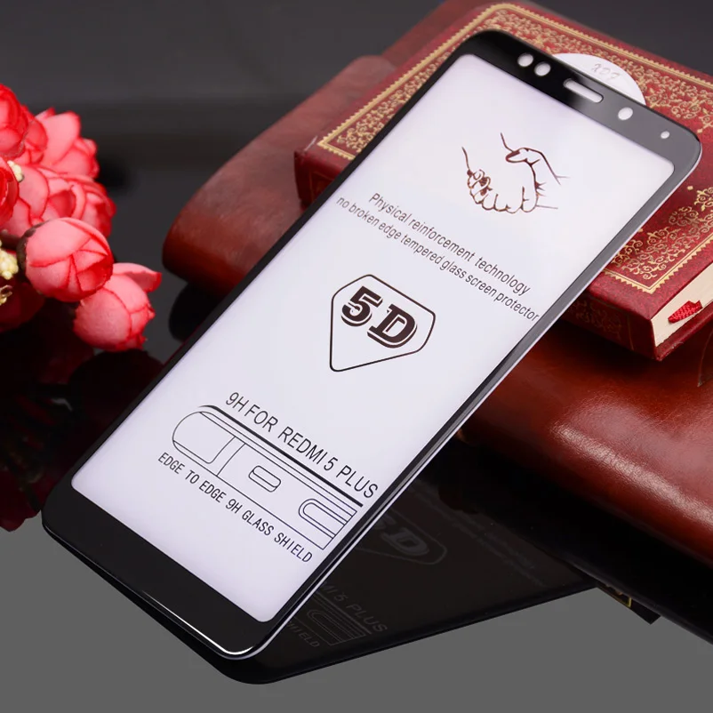 5D закаленное стекло для Xiomi Xiaomi Redmi Note 5 6 Pro защита экрана 9H Plus 4X Mi 8 SE A1 A2 5X 6X |