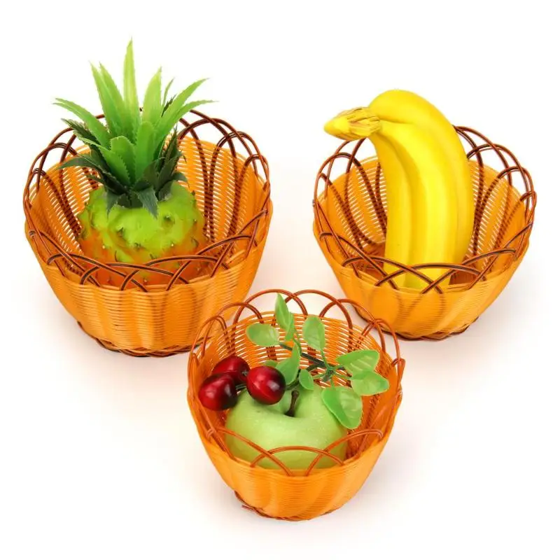 Имитация плетеной корзины из ротанга органайзер для картофеля фри коробка