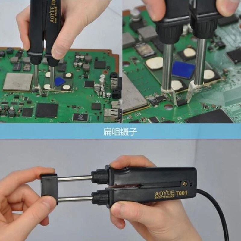 Паяльная станция Aoyue 950 SMD с горячим пинцетом паяльная воздухом 220 В | Инструменты