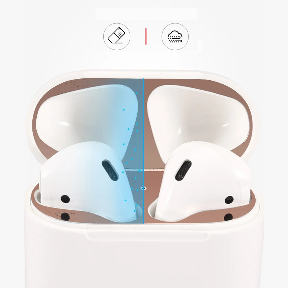 BOTYE металлическая пыль защитная наклейка для Apple AirPods ультратонкий Аксессуар