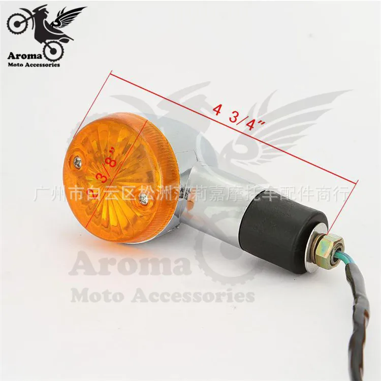 Универсальная часть оранжевого объектива Передняя Задняя фара мотоцикла