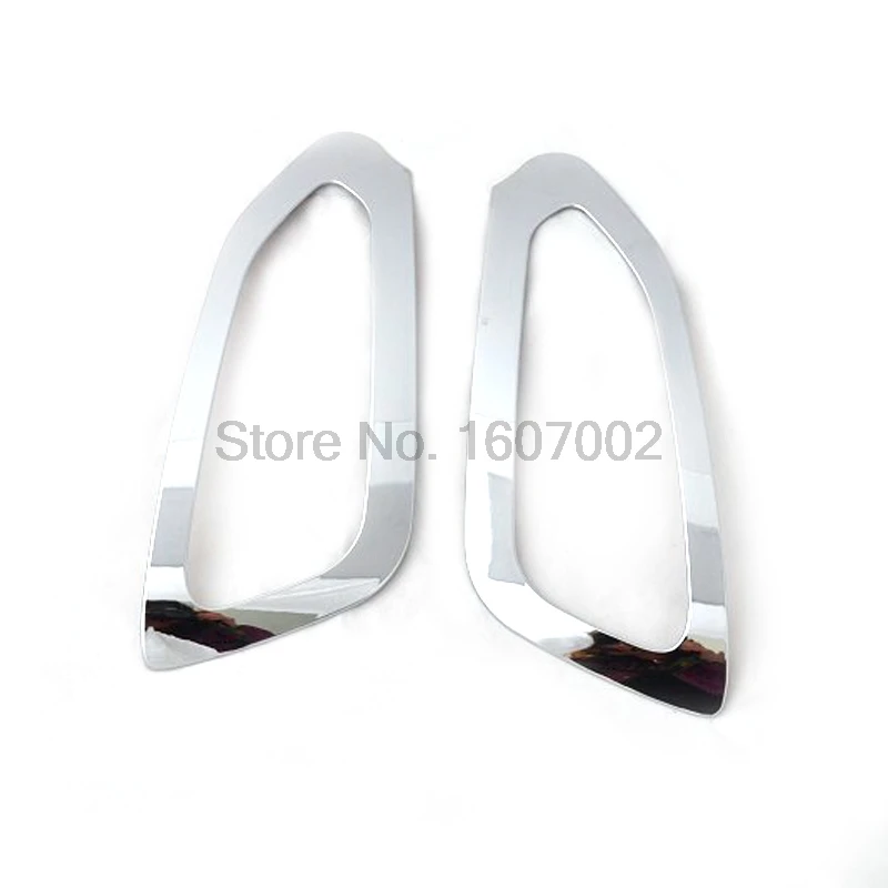

For Hyundai IX45 New Santa FE 2013 Chrome 2pcs Car Exterior Front Head Foglight Bezel Frame Cover Trim Auto Part Accessories