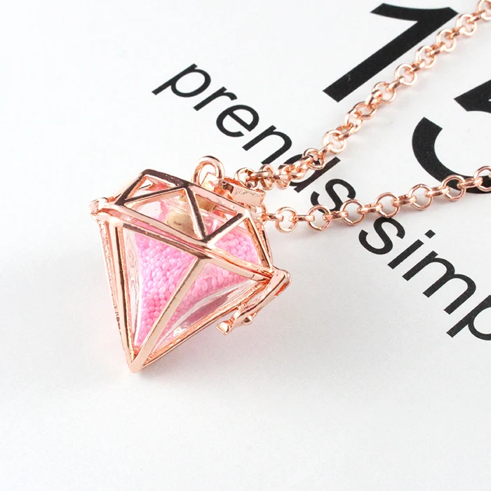 1 шт. медальон в форме сердца с заполняемым стеклом шар память ожерелье