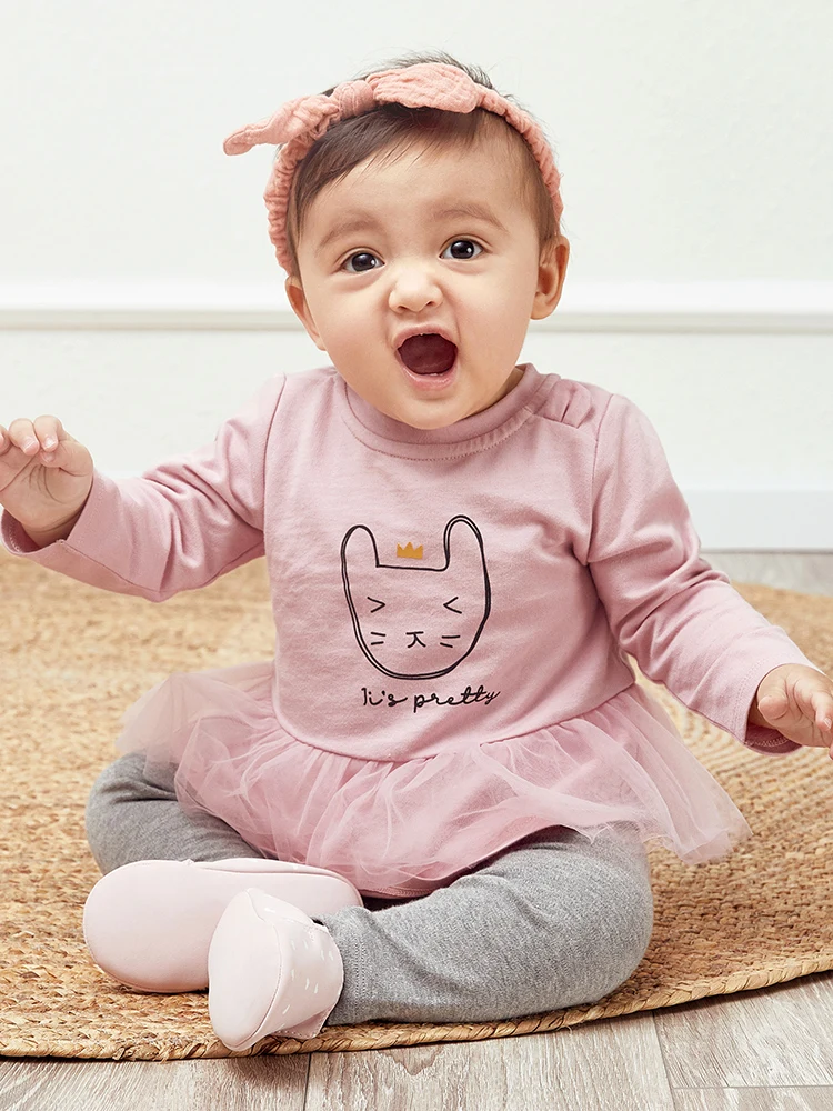 Balabala/комплект из 2 предметов для маленьких мальчиков длинный свитер с