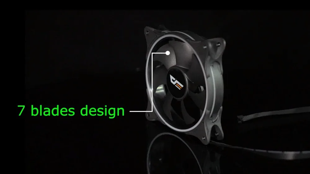 Aigo MR12 120 мм rgb чехол Вентилятор охлаждения кулер Синхронизация с ASUS беспроводной контроллер ПК Вентилятор охлаждения двойное кольцо бесшумный пульт дистанционного управления