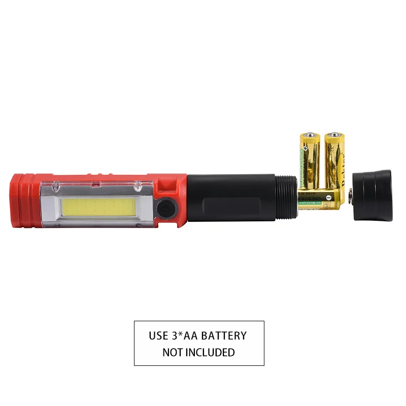 Ламсветильник Рабочая Светодиодная рабочая Лампа cob с зажимом 3 аккумулятора аа 4