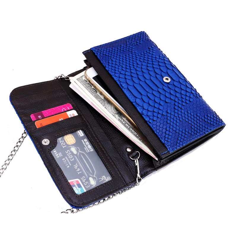 Новые модные женские кошельки из натуральной крокодиловой кожи