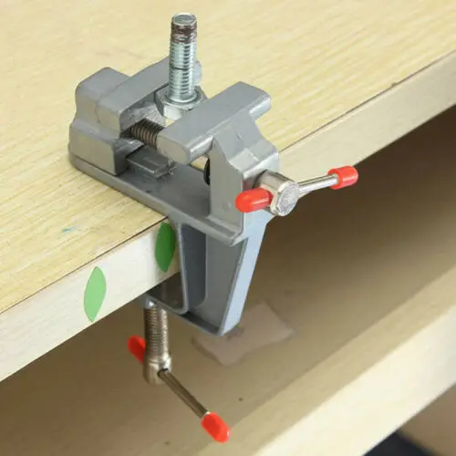 

3.5" Aluminum Small Jewelers Hobby Clamp On Table Bench Vise Mini Tool Clamps