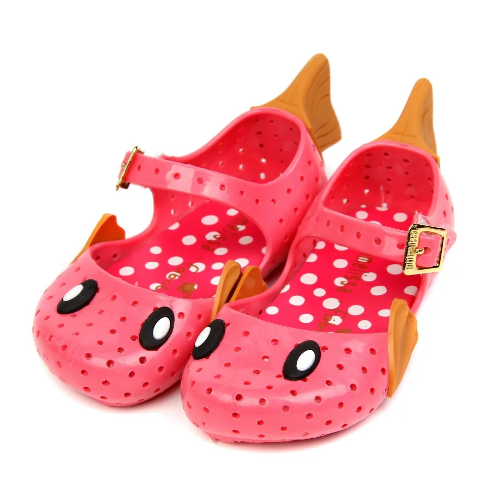 Mini Melissa Girl Sandals Breathable Fish Children Rain Wings Summer Flying 2019 Princess Shoes | Детская одежда и обувь
