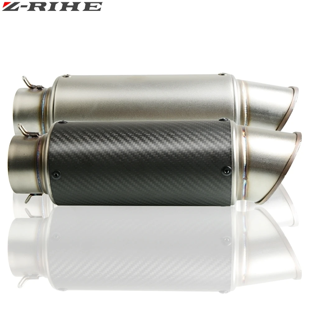 Выхлопной глушитель для мотоцикла из углеродного волокна 51 мм 61 Z750 R1 R6 S1000RR CBR 250RR