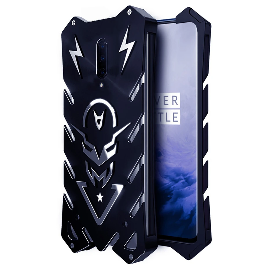 

Zimon For Oneplus 7 7T Pro Case Top Aviation Aluminum Metal Armor Shockproof Anti-drop Protective Case For Oneplus 7Pro Cover