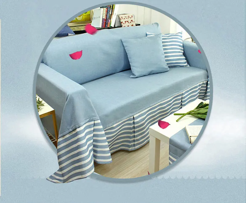 Растягивающийся хлопковый льняной Эластичный Коврик для дивана нескользящий