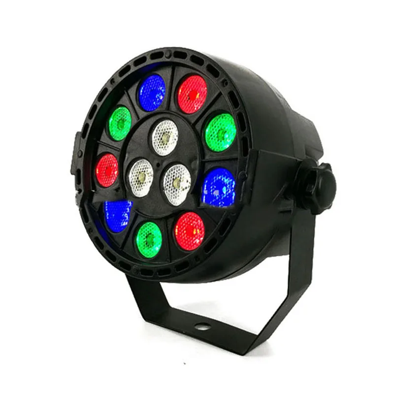 Led Par Светильник 12x3 Вт DJ вечерние светильник s RGBW Диско эффект сценический светильник ing с 8 каналов украшение для украшения звук активный - Цвет: RGBW Black Body