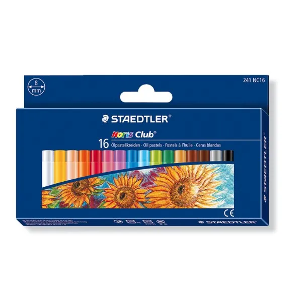 16 color STAEDTLER 16/25 цветная детская живопись масляная Пастельная кисть граффити цветные мелки - Цвет: 16 color