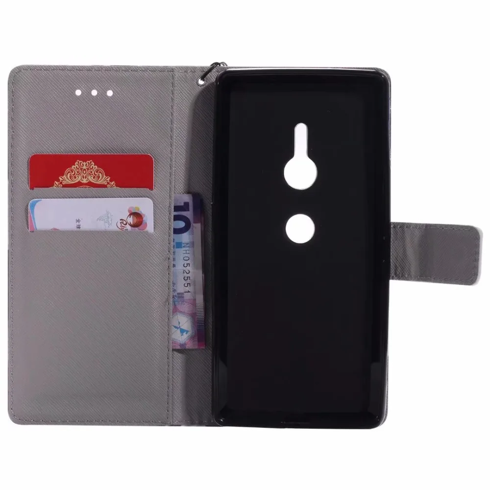 SKOORJAN For Sony Xperia XZ2 Compact Case Cover Leather Flip Wallet Magnetic Cute Phone Cases | Мобильные телефоны и