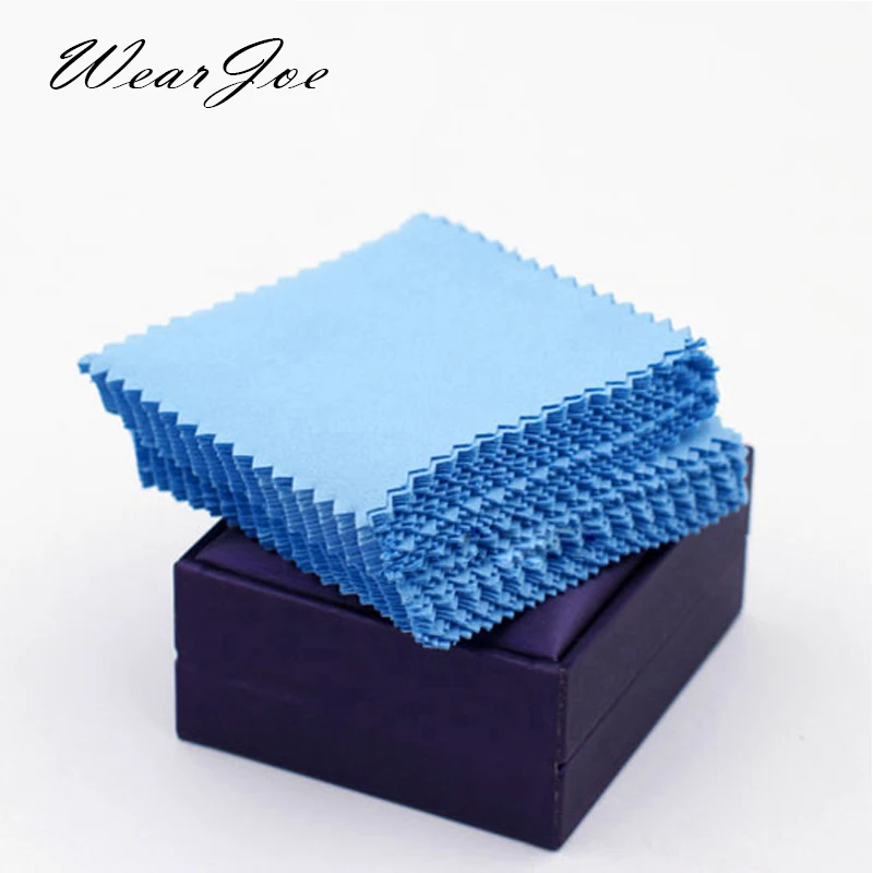 100 шт./лот чистящая ткань из микрофибры золотого и серебряного цвета для